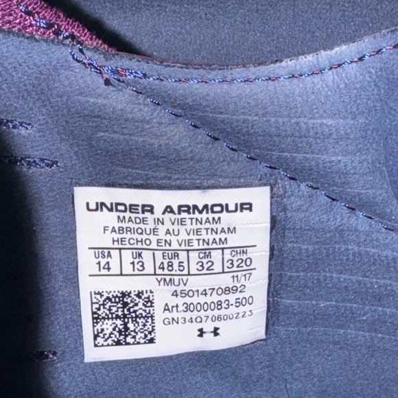 Under Armour Steph Curry 4 Low Merlot Size 14 New With Box (No Lid) - Picture 6 of 10